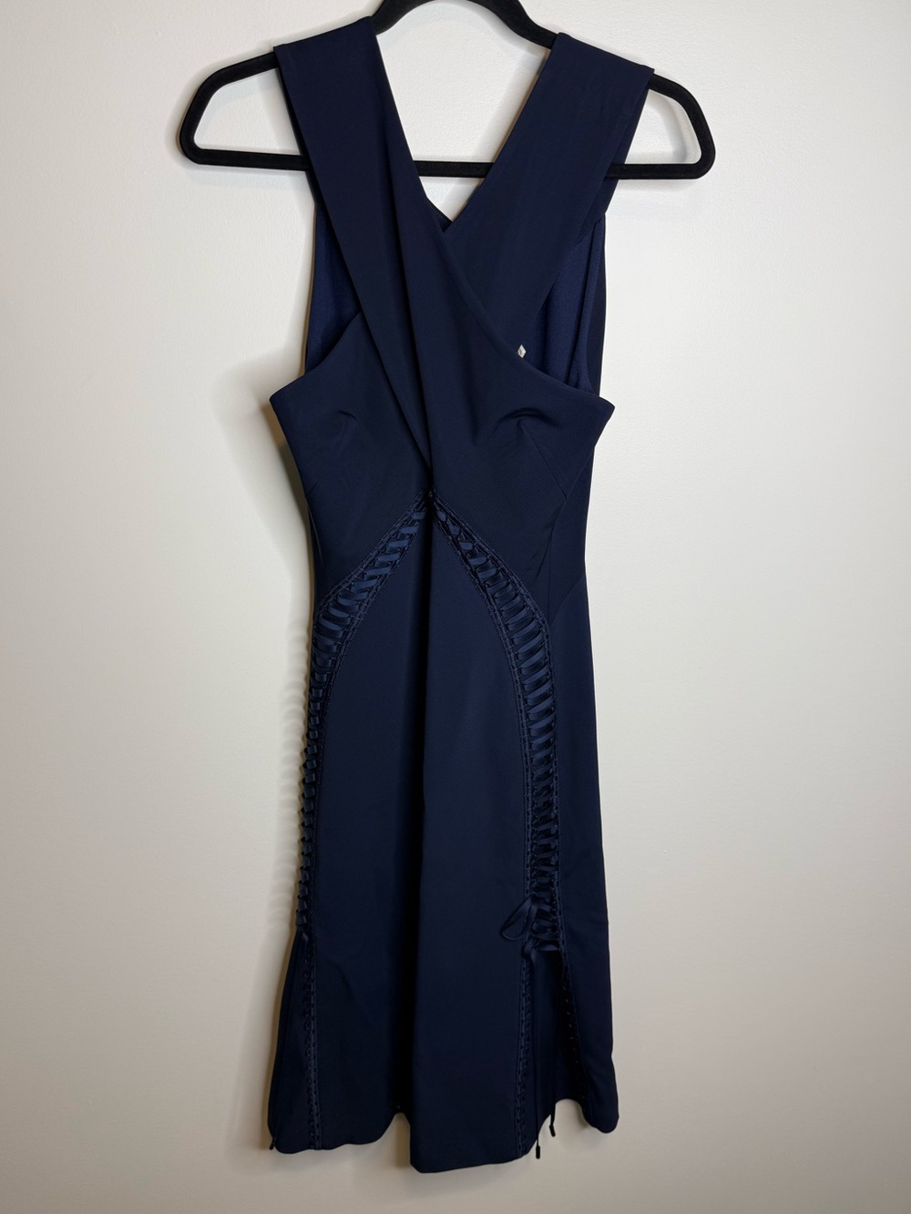 Jonathan Simkhai Lace-up Dress In Blue size 8 BNWT